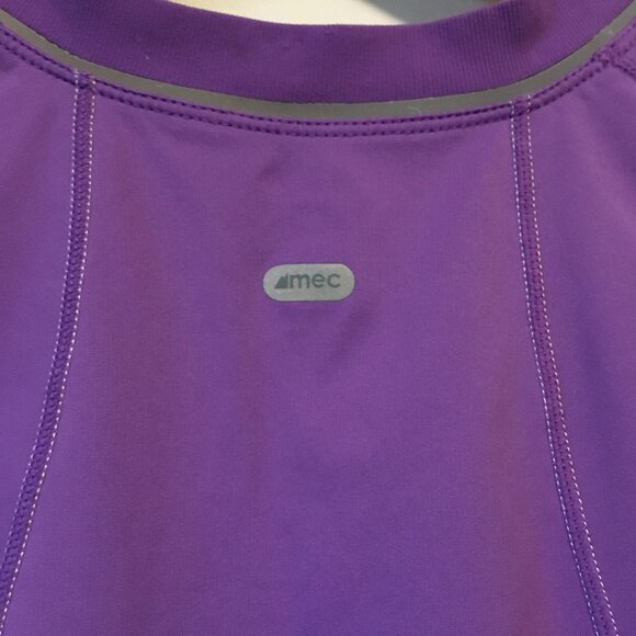 MEC Purple Sporty Muscle Shirt With Reflectors - Picture 7 of 13
